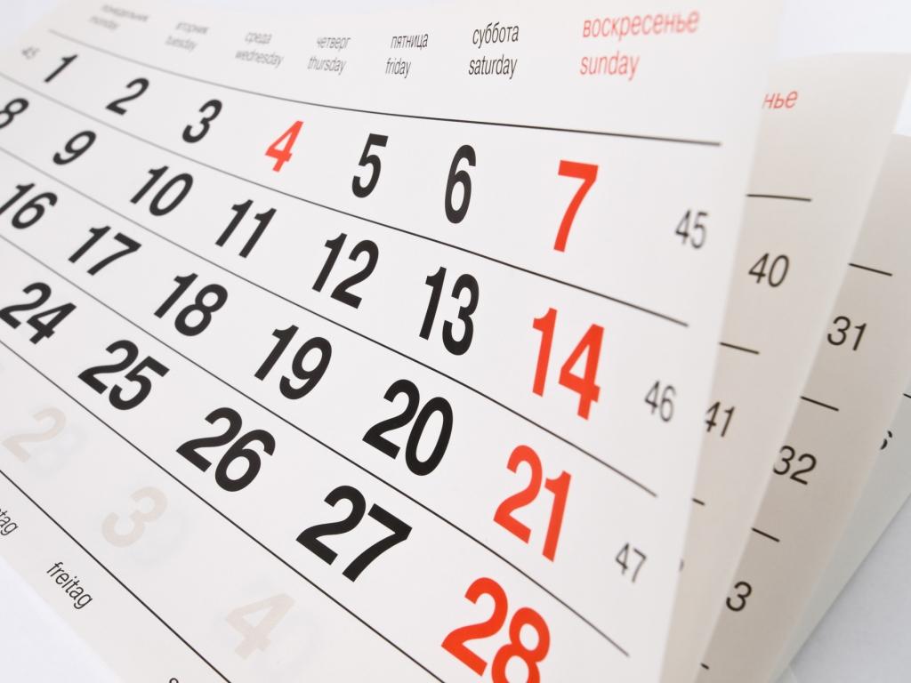 Calendario feriados forenses
