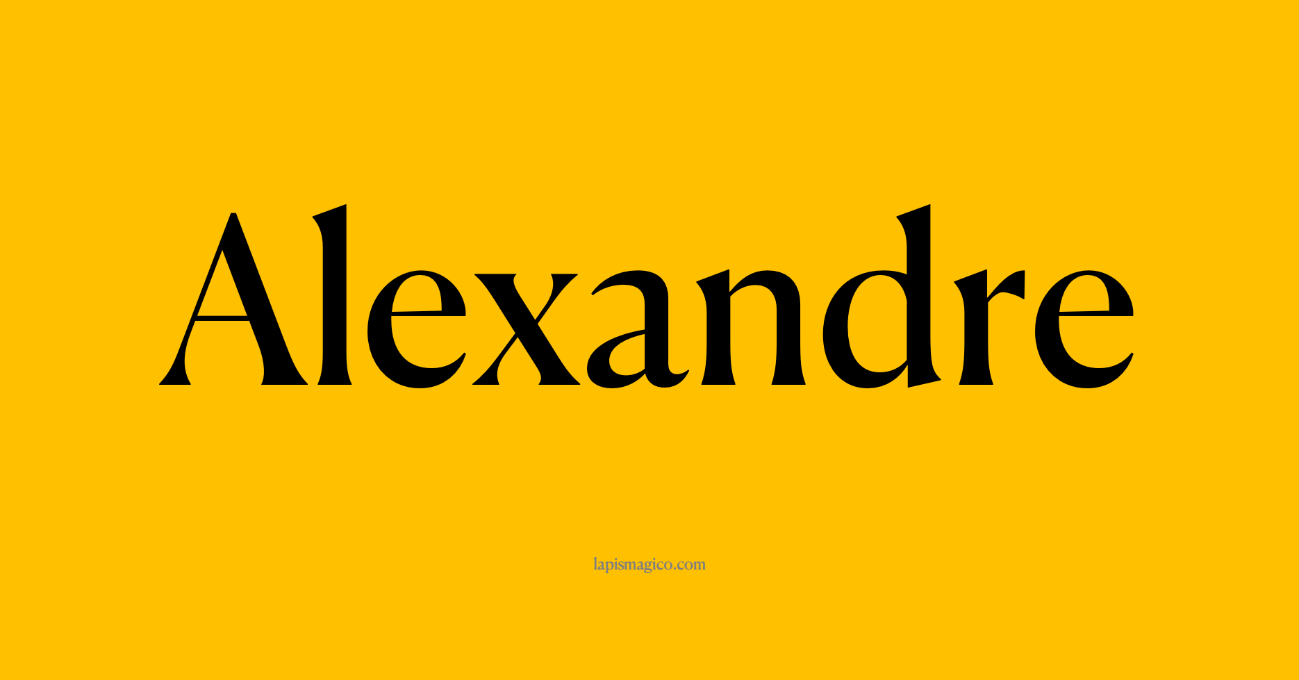 significado do nome Alexandre