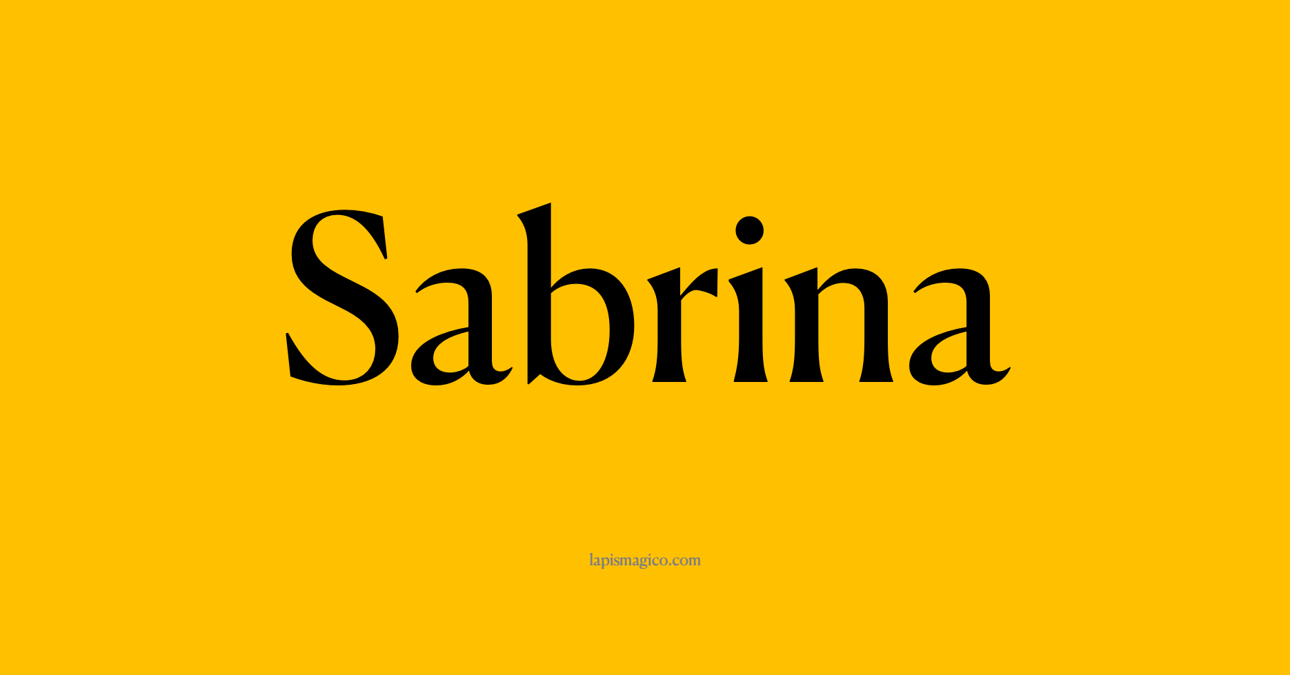 significado do nome sabrina